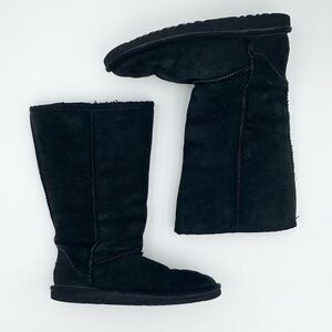 Ugg tall black sherling wool lined little girls size 3 winter boots